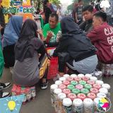 Small ecobrick table in Semarang, Central Java, Java, Indonesia has sequestered 12 kg of plastic using 54 ecobricks